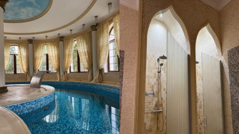 Внутри бывшей президентской резиденции под Таразом. Фото: аппарат акима Жамбылской области