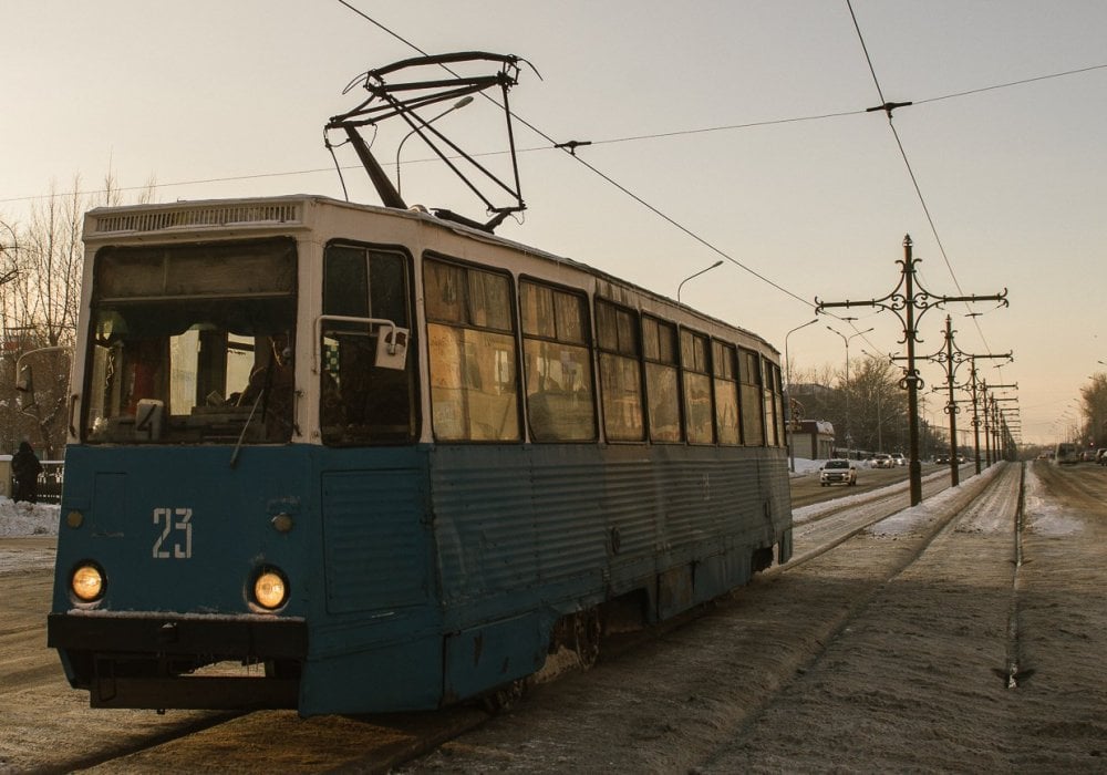 Ежедневно в городе курсируют 11 трамваев.