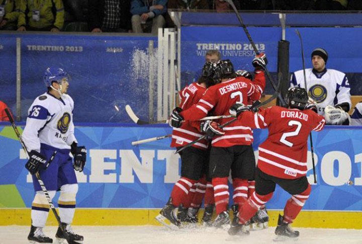 Final match Kazakhstan vs Canada at the Universiade.  Photo courtesy of the Universiade website