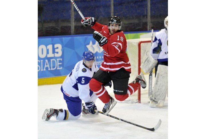 Final match Kazakhstan vs Canada at the Universiade.  Photo courtesy of the Universiade website