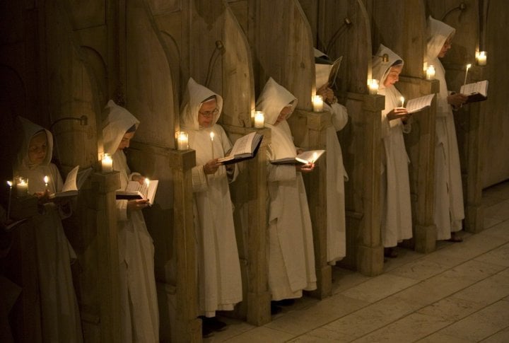 Sisters of Bethlehem holding candles during the Christmas mass in Beit Jemal Monastery about 20 km (12 miles) from Jerusalem. ©Reuters/SInbal Rose