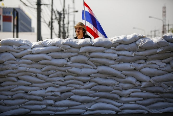 Barricades in the center of Bangkok. ©Reuters