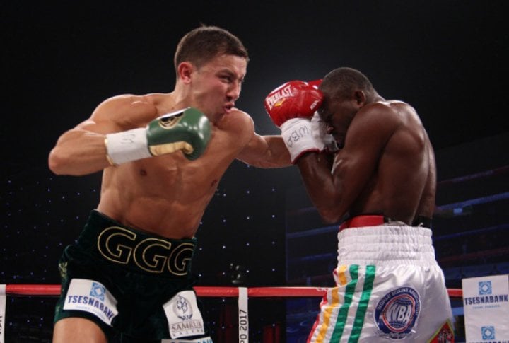 Golovkin started the bout confidently. ©Sumio Yamada