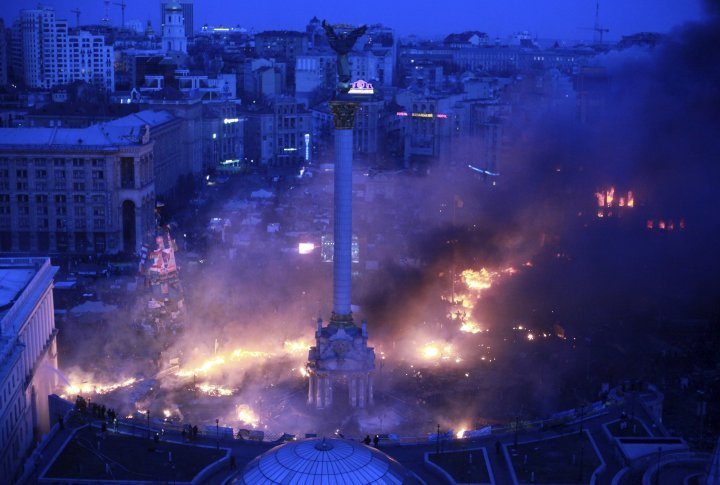 The Maidan at night time. ©Reuters