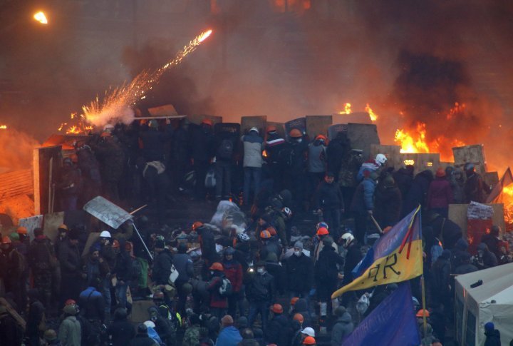 On the barricade. ©Reuters