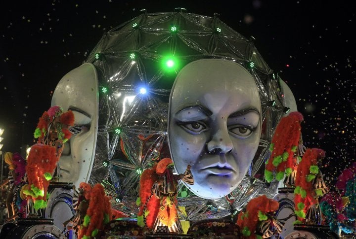 Revellers of the Grande Rio samba school. ©Reuters