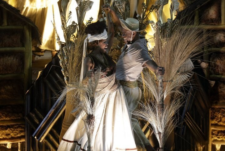 Revellers of the Sao Clemente samba school. ©Reuters