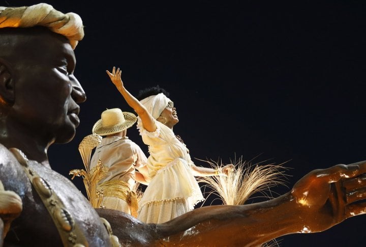 Revellers of the Sao Clemente samba school. ©Reuters