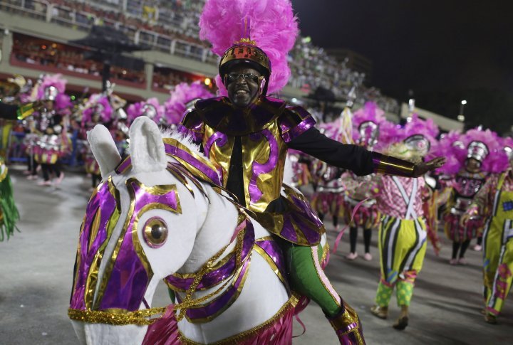 Revellers of the Mangueira samba school. ©Reuters