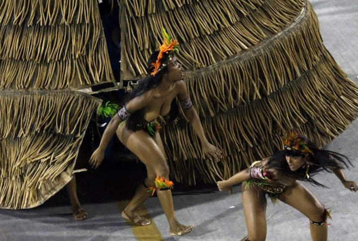 Revellers of the Mangueira samba school. ©Reuters