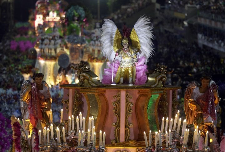 Revellers of the Mangueira samba school. ©Reuters