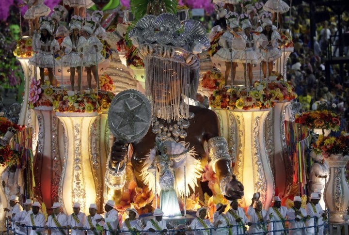 Revellers of the Mangueira samba school. ©Reuters