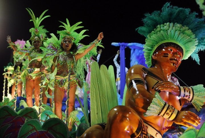 Revellers of the Mangueira samba school. ©Reuters