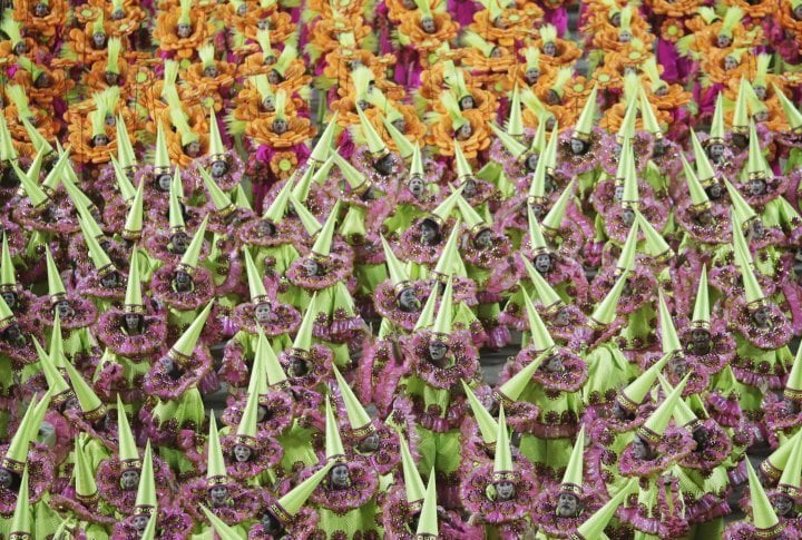 Revellers of the Mangueira samba school. ©Reuters