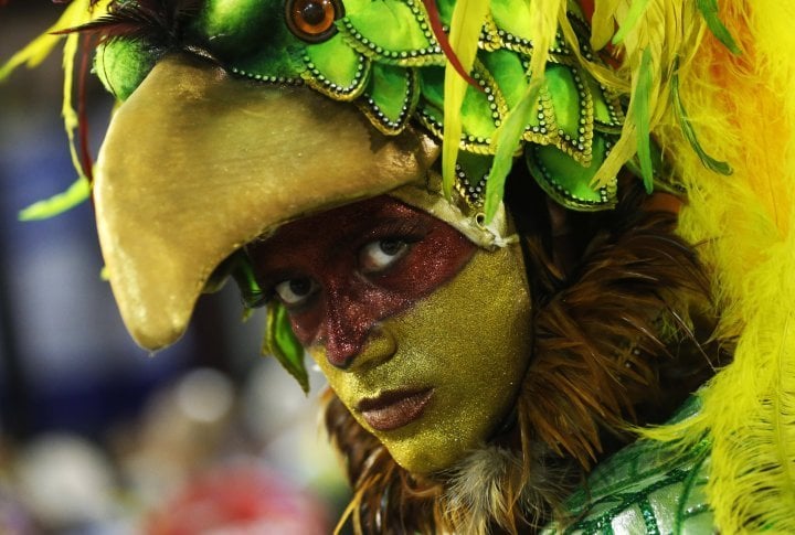 Reveller of the Salgueiro samba school. ©Reuters