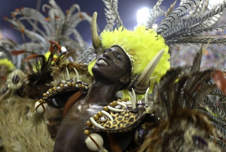 Reveller of the Salgueiro samba school. ©Reuters