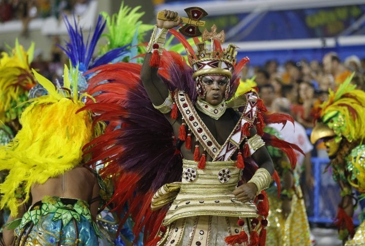 Reveller of the Salgueiro samba school. ©Reuters