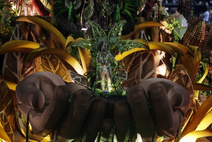 Reveller of the Salgueiro samba school. ©Reuters