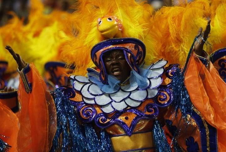 Reveller of the Salgueiro samba school. ©Reuters