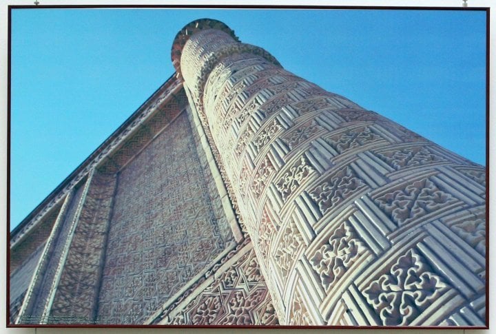 The Aisha-Bibi mausoleum. 11-12th centuries AD. Taraz, Zhambyl Oblast.Legend says Aisha-Bibi was the daughter of well-known 11th century poet Khakim Suleiman Bakyrgani. After her father died, Aisha was brought up by Sheikh Aikhodzha. Aisha loved a young ruler of Taraz Karakhan Muhammed. Once Karakhan Muhammed asked for marriage to Aisha but her guardian did not give a permission. Aisha decided to leave home and go to her beloved one, but she never reched him. She died of snakebite at Assa River.