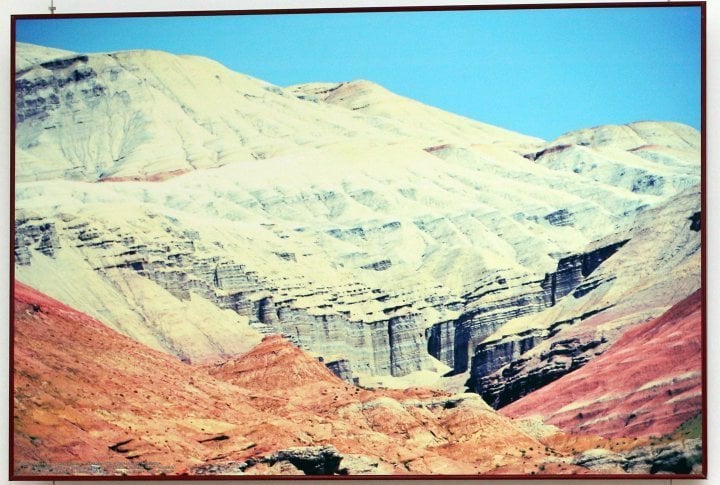 Aktau mountains. Altyn-Emel National Park.  Almaty Oblast, in southern Kazakhstan.  