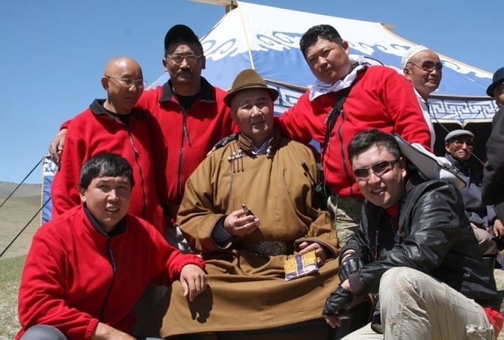 Honored wrestler of Bayan-Olgei area. ©Zhuldyz Seisenbekova