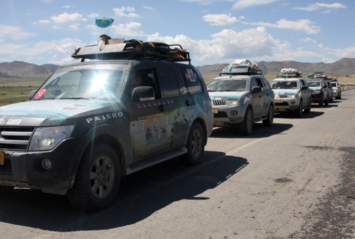 At the entrance to Khovd (Kobda) town. ©Zhuldyz Seisenbekova