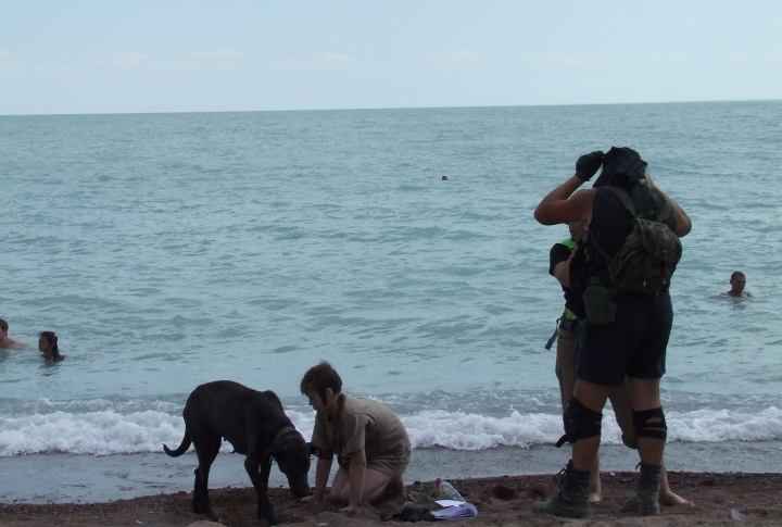 Some brought their dogs with them. ©Roza Yessenkulova 