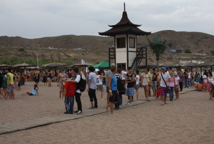 Visitors divided into three groups. Some were attracted by dance battles, others by bike jumps and some just danced and enjoyed themselves. ©Roza Yessenkulova