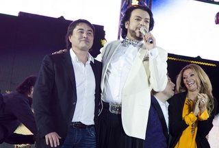 Filipp Kirkorov congratulats Muz-TV on its birthday. ©Vladimir Dmitriyev