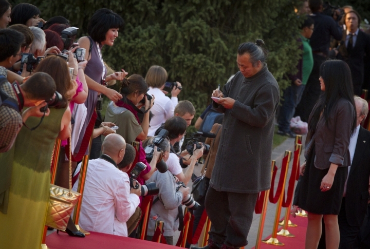 Kim Ki Duk was warmly welcomed by his Kazakhstan fans. Photo by Vladimir Dmitriyev©