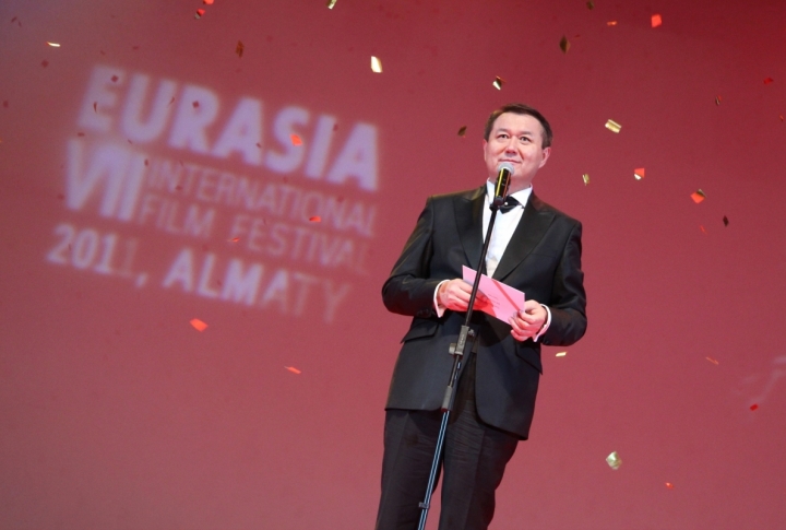 Chairman of the festival's organization commission Yermek Amanshayev. <br>Photo by Aizhan Tugelbayeva©