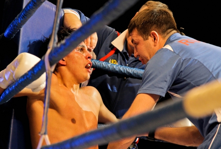 Kanat Islam vs Aleksander Ivanov. Photo by Danial Okassov/Tengrinews©