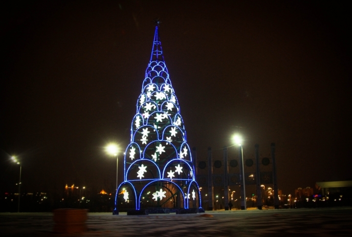 Astana at New Year's Eve. Photo by  Danial Okassov©