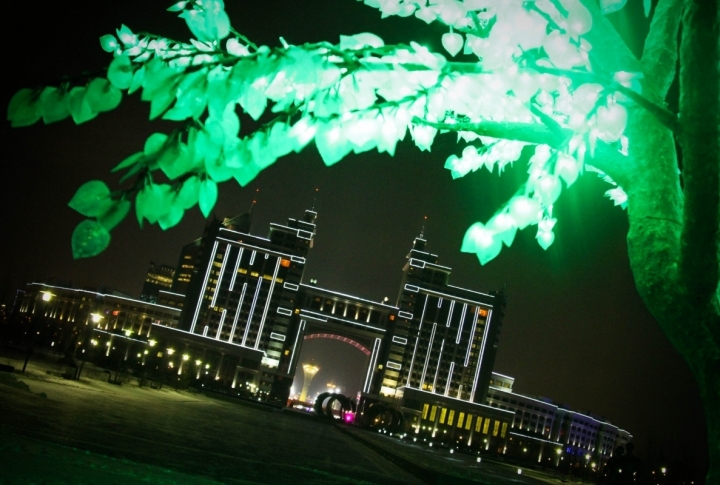 Astana at New Year's Eve. Photo by  Danial Okassov©