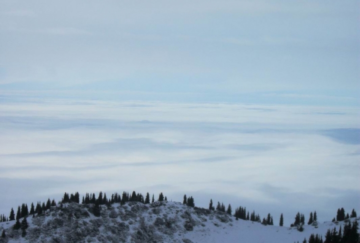 Almaty covered in clouds. Photo by Timur Ginatullin©