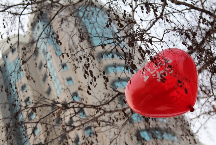 St.Valentines Day in Almaty. Photo by Yaroslav Radlovskiy©