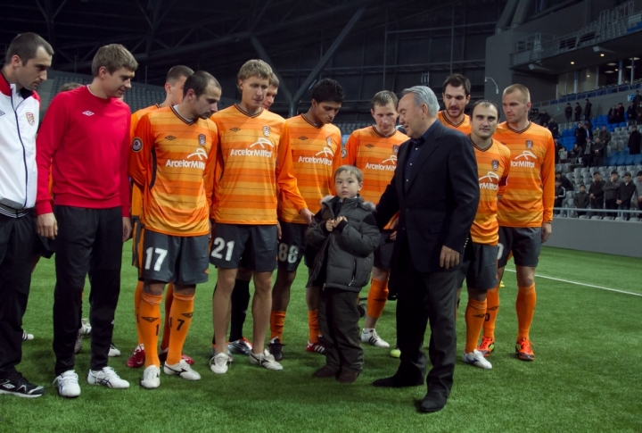 Players of Shakhter FC. Photo by Danial Okassov©