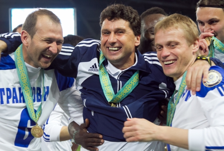 Ordabassy players celebrating the victory. Photo by Danial Okassov©