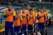 Friendly football game between Kazakhstan national team and legionnaires team