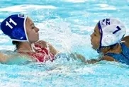 Kazakhstan women's waterpolo team at Asian Championship in Dubai