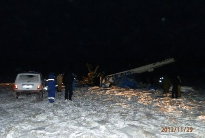 The wreckage of MI-8 was discovered on November 29 in Alakol region of Almaty oblast. Photo courtesy of press-service of Almaty oblast Emergency Situations Department©