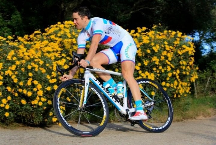 Borut Bozic (Slovenia). Photo courtesy of Astana cycling team's Facebook page