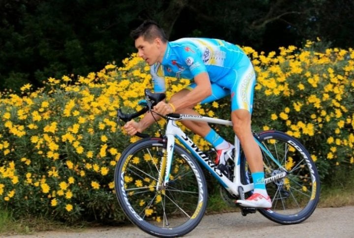 Dmitry Muravyov (Kazakhstan). Photo courtesy of Astana cycling team's Facebook page