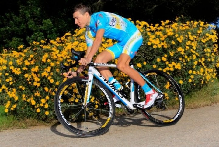 Janez Brajkovic (Slovenia). Photo courtesy of Astana cycling team's Facebook page