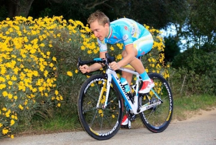 Enrico Gasparotto (Italy). Photo courtesy of Astana cycling team's Facebook page