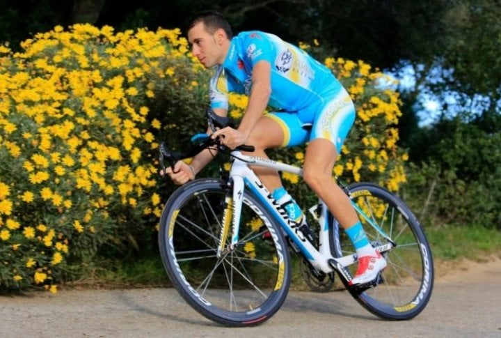 Vincenzo Nibali (Italy). Photo courtesy of Astana cycling team's Facebook page