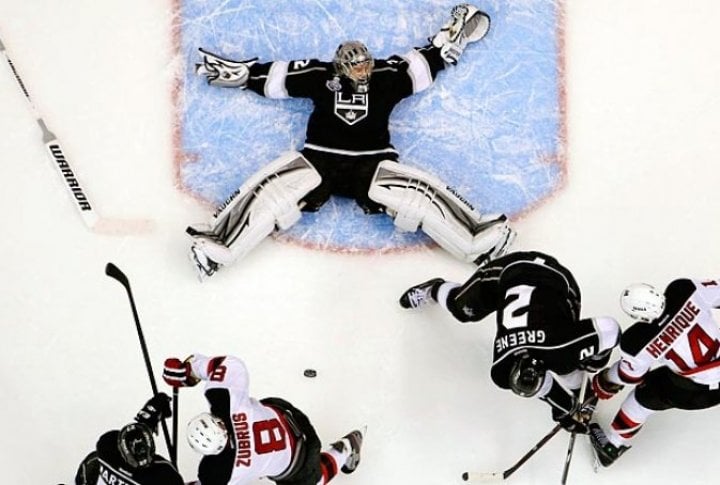 Los Angeles Kings goalie Jonathan Quick. Photo courtesy of SI.com