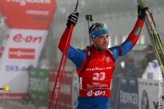 Dmitriy Malyshko - winner of the sprint and pursuit. Photo courtesy of biathlonrus.com