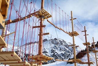 Professional Rope Park -- Kazakh Alpine Park -- has opened at Shymbulak. Photo by Yaroslav Radlovskiy©